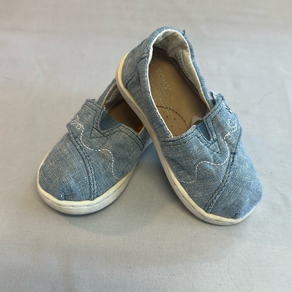 Toms - Classic Alpargata canvas shoes with Bee design and velcro closure - Picture 1 of 6